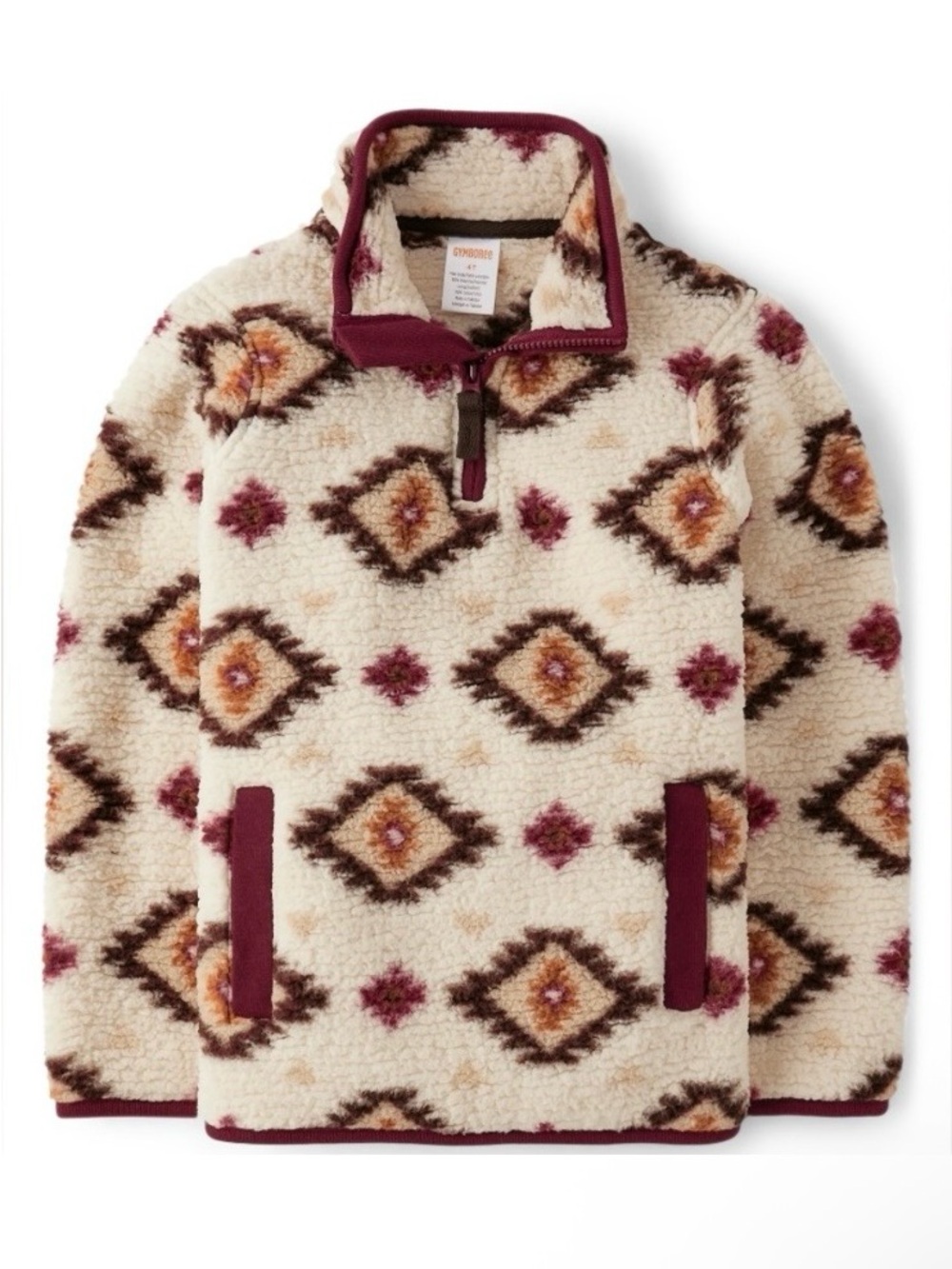 🐴 Gymboree Rustic Ranch Aztec Quarter-Zip Pullover - Picture 2 of 5